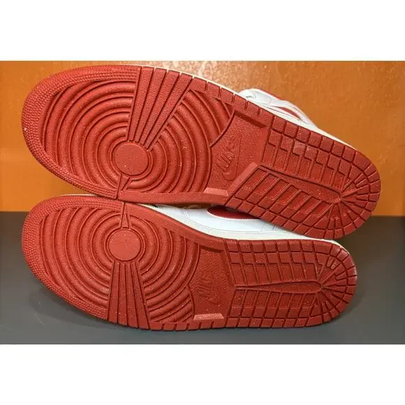 Air Jordan 1 Mid SE White/Lobster Dune Red Sail FJ3458-160 Mens Size 11 - Picture 5 of 5